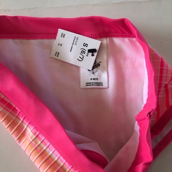 Bundle 3 Pc Cat & Jack Art Class Pink Floral Bikini Set with Skirt Coverup S 6/7 - Picture 10 of 13